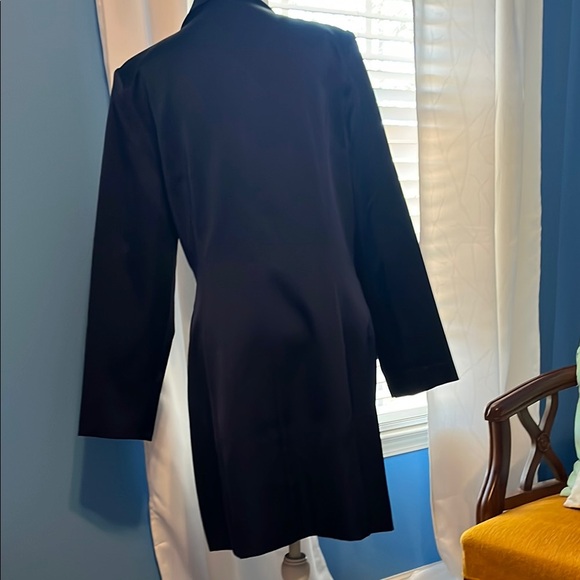 Adelyn Rae Navy Blazer with Wrap Design and V-Neckline, XXL - Picture 2 of 6